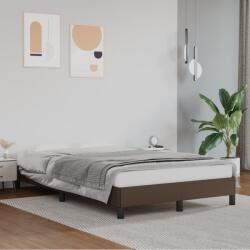 vidaXL barna műbőr ágykeret 120 x 200 cm (346895)