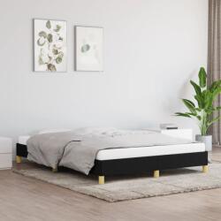 vidaXL fekete szövet ágykeret matrac nélkül 140x200 cm (346820)