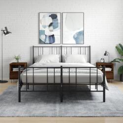 vidaXL 2 db barna tölgyszínű éjjeliszekrény 40 x 35 x 50 cm (830635)