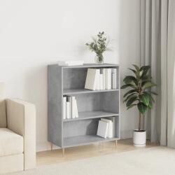 vidaXL betonszürke szerelt fa könyvespolc 69, 5 x 32, 5 x 90 cm (828352) - vidaxl