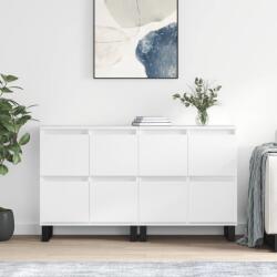 vidaXL 2 db fehér szerelt fa tálalószekrény (3190181)