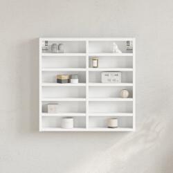vidaXL fehér szerelt fa vitrinszekrény 60 x 8, 5 x 58 cm (847961) - vidaxl