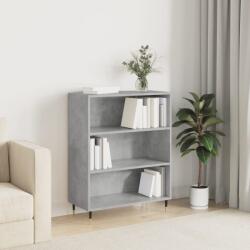 vidaXL betonszürke szerelt fa könyvespolc 69, 5 x 32, 5 x 90 cm (828344)