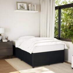vidaXL fekete bársony ágykeret matrac nélkül 120x200 cm (3285002)