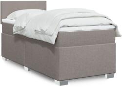 vidaXL tópszínű szövet rugós ágy matraccal 90 x 200 cm (3288068)