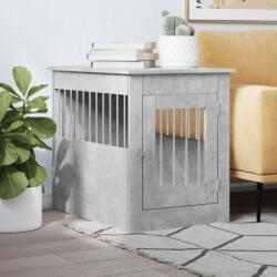 vidaXL betonszürke szerelt fa kutyaketrec 55 x 80 x 68 cm (838326)