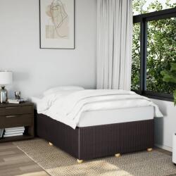 vidaXL sötétbarna szövet ágykeret matrac nélkül 120x200 cm (3284931)
