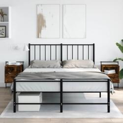 vidaXL 2 db füstös tölgy szerelt fa fali éjjeliszekrény 40x30x61 cm (833438)