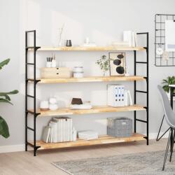 vidaXL 2 db kezeletlen tömör akácfa függőpolc 120 x 30 x 4 cm (3279460)