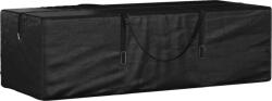vidaXL fekete polietilén kerti párnatároló zsák 135 x 40 x 55 cm (319345) - vidaxl