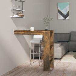 vidaXL füstös tölgy színű fatermék fali bárasztal 102 x 45 x 103, 5 cm (817222)