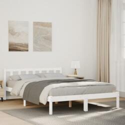 vidaXL fehér tömör fenyő extra hosszú ágykeret matrac nélkül 160x210cm (852437) - vidaxl