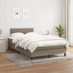 vidaXL tópszínű szövet rugós ágy matraccal 120 x 200 cm (3139885)