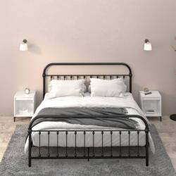 vidaXL 2 db magasfényű fehér éjjeliszekrény 40x35x50 cm (821879)