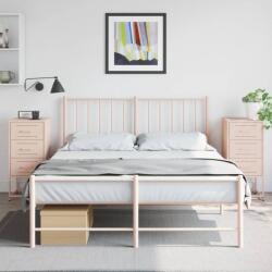 vidaXL 2 db rózsaszín acél éjjeliszekrény 36 x 39 x 78 cm (846581)