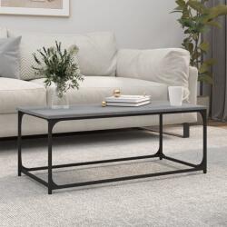 vidaXL szürke sonoma szerelt fa és vas dohányzóasztal 102 x 50 x 40 cm (823300)