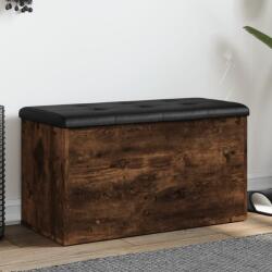 vidaXL füstös tölgy színű szerelt fa tárolópad 82 x 42 x 45 cm (835051)