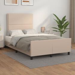 vidaXL ágykeret matrac nélkül cappuccino színű 120x190 cm műbőr (3270559)
