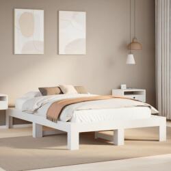 vidaXL fehér tömör fenyőfa ágy matrac nélkül 135 x 190 cm (3308748)