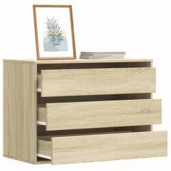 vidaXL sonoma tölgy színű szerelt fa fiókos sarokszekrény 80x41x58 cm (852854) - vidaxl