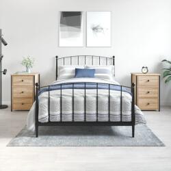 vidaXL 2 db sonoma tölgy színű szerelt fa éjjeliszekrény 40x36x60 cm (825996)