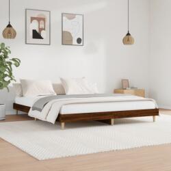 vidaXL barna tölgy színű szerelt fa ágykeret matrac nélkül 140x200 cm (832044)