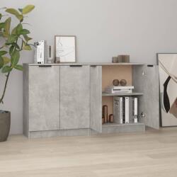 vidaXL 2 db fehér szerelt fa tálalóasztal 60 x 30 x 70 cm (3115775)
