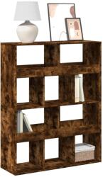 vidaXL füstös tölgy színű szerelt fa könyvespolc 100 x 33 x 125, 5 cm (3309361)
