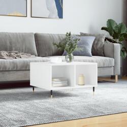 vidaXL fehér szerelt fa dohányzóasztal 60 x 50 x 36, 5 cm (830532) - vidaxl