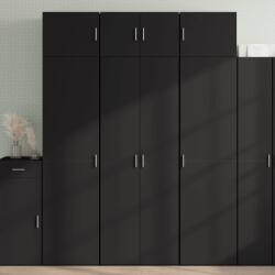 vidaXL fekete szerelt fa tárolószekrény 70 x 42, 5 x 225 cm (3281323)