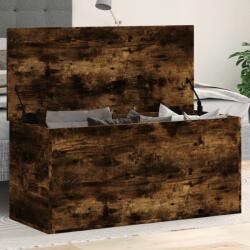 vidaXL füstös tölgy színű szerelt fa tárolóláda 100x42x46 cm (840664)