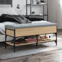 vidaXL sonoma tölgy színű szerelt fa cipőpolc 102x42x45 cm (835198) - vidaxl