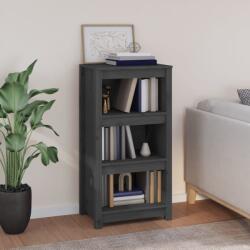 vidaXL szürke tömör fenyőfa könyvszekrény 50 x 35 x 97 cm (821706) - vidaxl