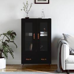 vidaXL fekete szerelt fa magasszekrény 69, 5 x 31 x 115 cm (828269)