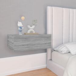vidaXL 2 db szürke-sonoma szerelt fa függő éjjeliszekrény 40x30x15 cm (815285)
