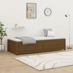 vidaXL mézbarna tömör fenyőfa kanapéágy 90 x 200 cm (821592)