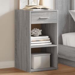 vidaXL 2 db szürke sonoma színű éjjeliszekrény 35 x 34 x 65 cm (840587) - vidaxl