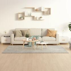 vidaXL 2 db magasfényű fehér szerelt fa dohányzóasztal 50 x 50 x 40 cm (812721)
