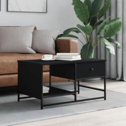 vidaXL fekete szerelt fa dohányzóasztal 85, 5 x 51 x 45 cm (835339) - vidaxl