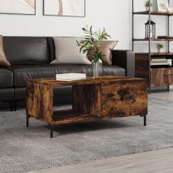 vidaXL füstös tölgy színű szerelt fa dohányzóasztal 90 x 50 x 40 cm (829217) - vidaxl