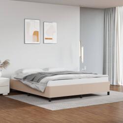 vidaXL cappuccino színű műbőr ágykeret 160x200 cm (347262)