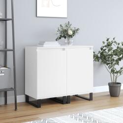 vidaXL 2 db fehér szerelt fa tálalószekrény 40 x 35 x 70 cm (831069)