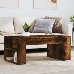 vidaXL füstös tölgy színű szerelt fa dohányzóasztal 102 x 55 x 42 cm (831858) - vidaxl