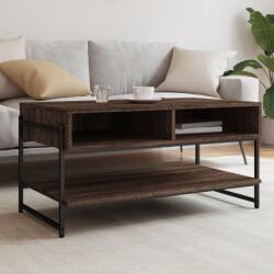 vidaXL barna tölgyszínű szerelt fa dohányzóasztal 90 x 50 x 45 cm (838972) - vidaxl