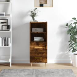 vidaXL füstös tölgy színű szerelt fa tálalószekrény 34, 5 x 34 x 90 cm (828657)
