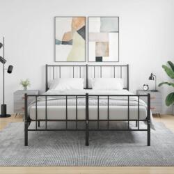 vidaXL 2 db szürke sonoma színű szerelt fa éjjeliszekrény 40x35x47, 5cm (827257)