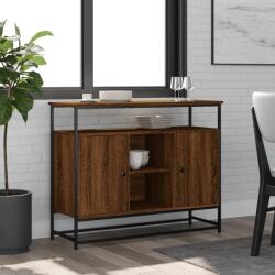 vidaXL barna tölgy színű szerelt fa tálalószekrény 100 x 35 x 80 cm (835543)