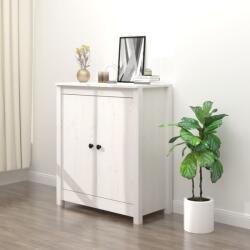 vidaXL fehér tömör fenyőfa tálalószekrény 70 x 35 x 80 cm (813720) - vidaxl