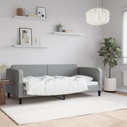 vidaXL világosszürke szövet kanapéágy 90 x 190 cm (354043)