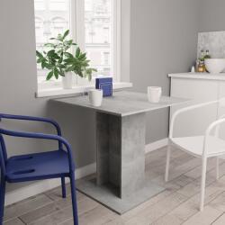 vidaXL betonszürke szerelt fa étkezőasztal 80 x 80 x 75 cm (800256) - vidaxl